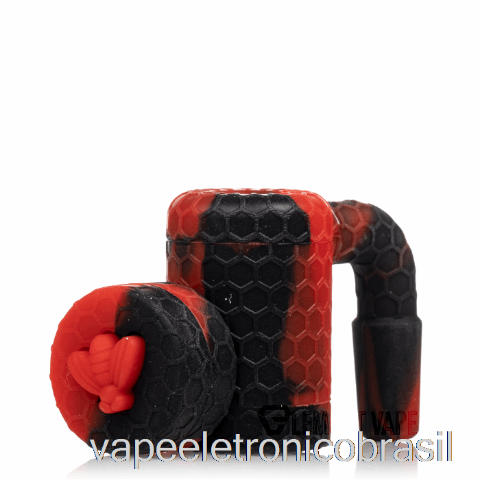 Vape Eletrônico Stratus Bee Recuperador De Cera De Silicone Carmesim (preto / Vermelho)